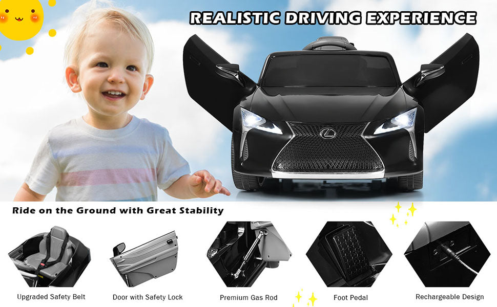 12V Kids Ride on Car Licensed Lexus LC500 Electric Vehicle with Remote Control