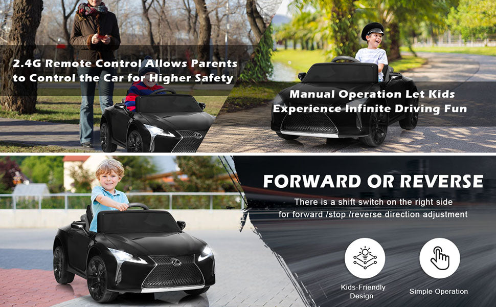 12V Kids Ride on Car Licensed Lexus LC500 Electric Vehicle with Remote Control