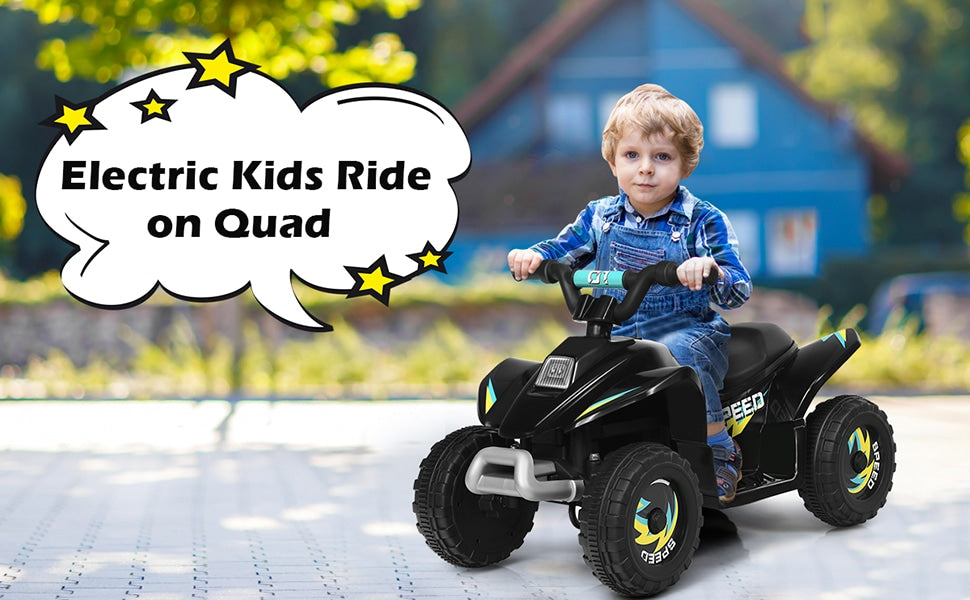 6V Kids 4-Wheeler ATV Quad Battery Powered Electric Ride On Car Toy