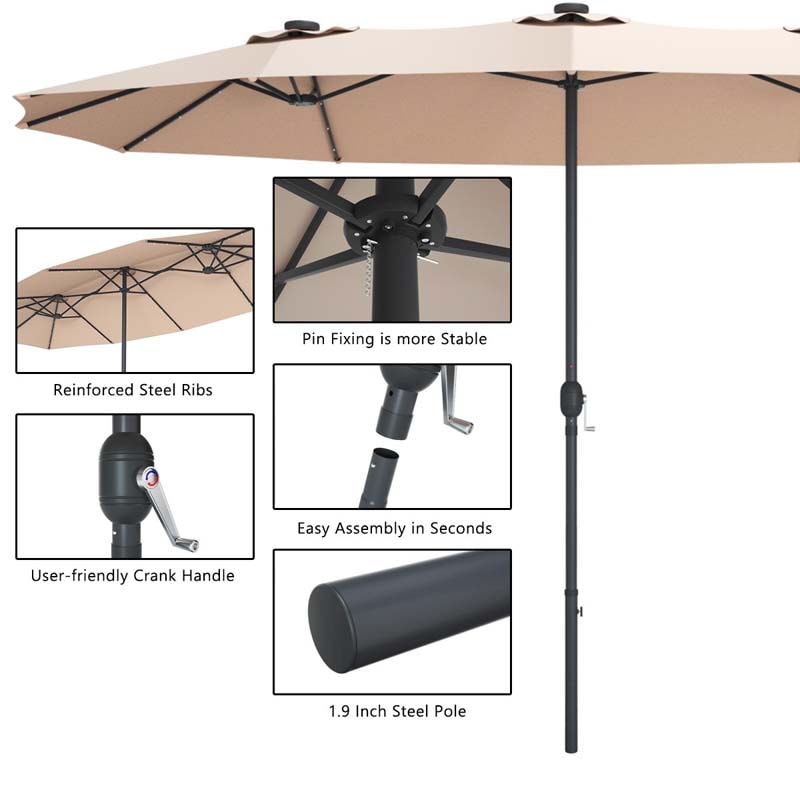 15FT large patio umbrella - Bestoutdor.com