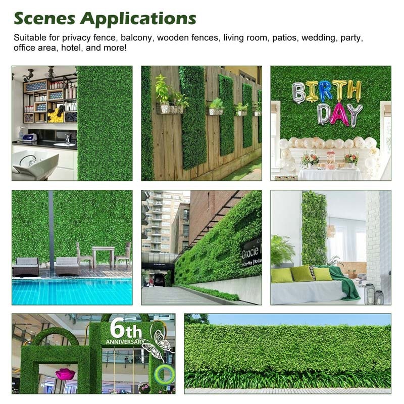 Bestoutdor Artificial Wall Hedge Grass Wall Panels