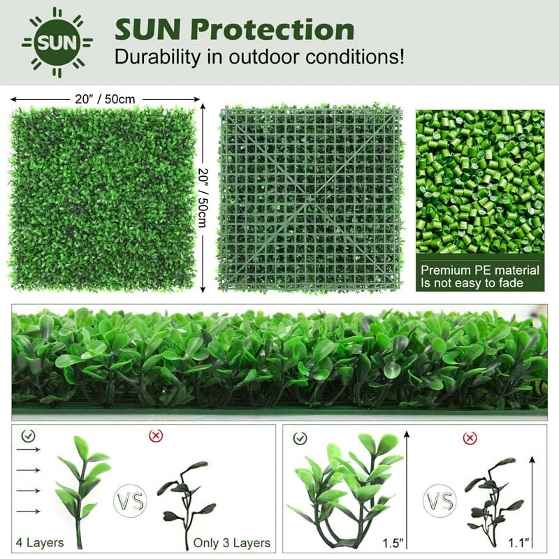 Bestoutdor Artificial Wall Hedge Grass Wall Panels