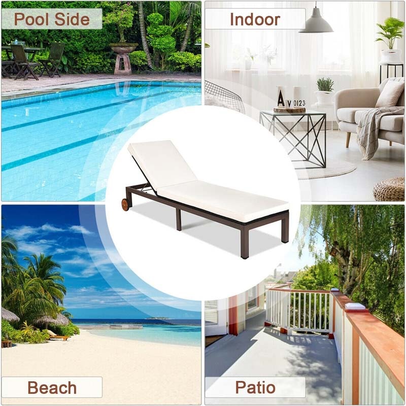 Patio rattan lounge chair - Outdoor furniture - Bestoutdor.com