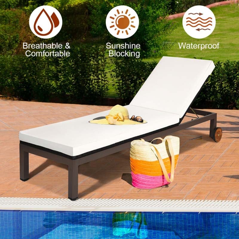 Patio rattan lounge chair - Outdoor furniture - Bestoutdor.com