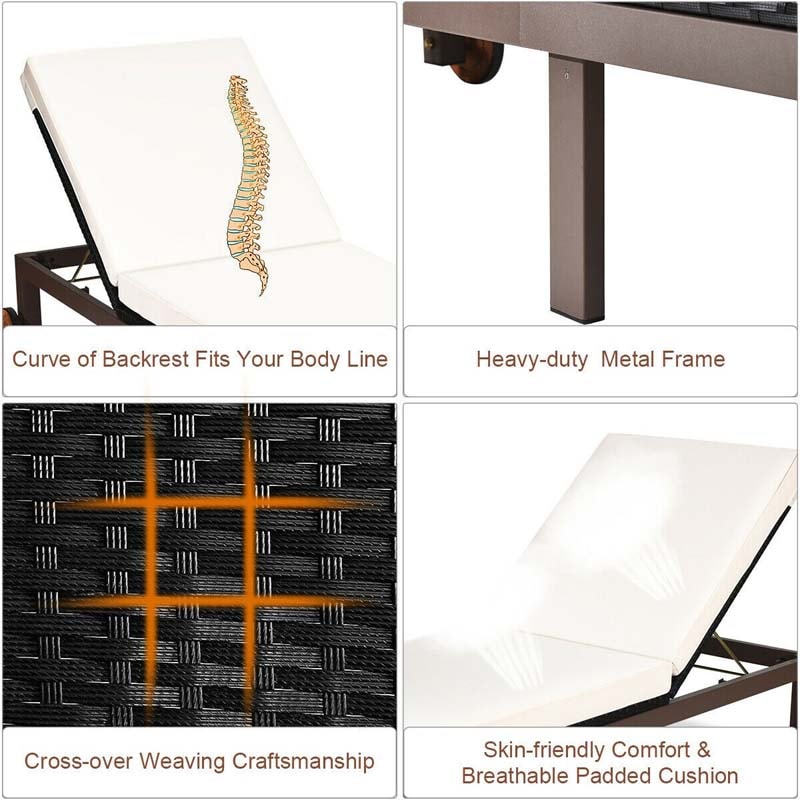 Patio rattan lounge chair - Outdoor furniture - Bestoutdor.com