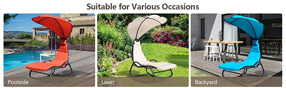 Bestoutdor Patio Rocking Swing Chair