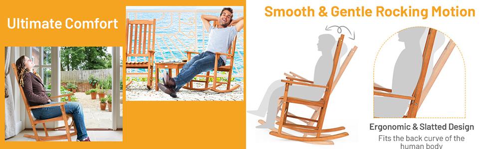 Patio rocking chair set - outdoor furniture -  Bestoutdor.com