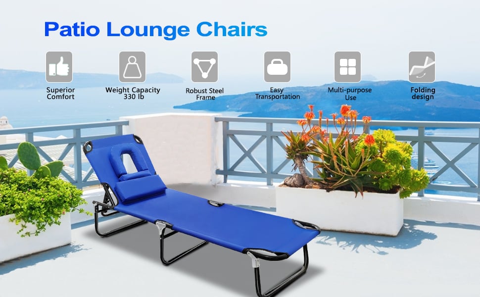 Bestoutdor beach lounge chair