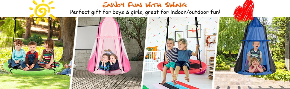 Saucer Swing hammock outdoor kid playset bestoudor.com