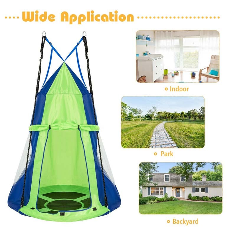 Saucer Swing hammock outdoor kid playset bestoudor.com