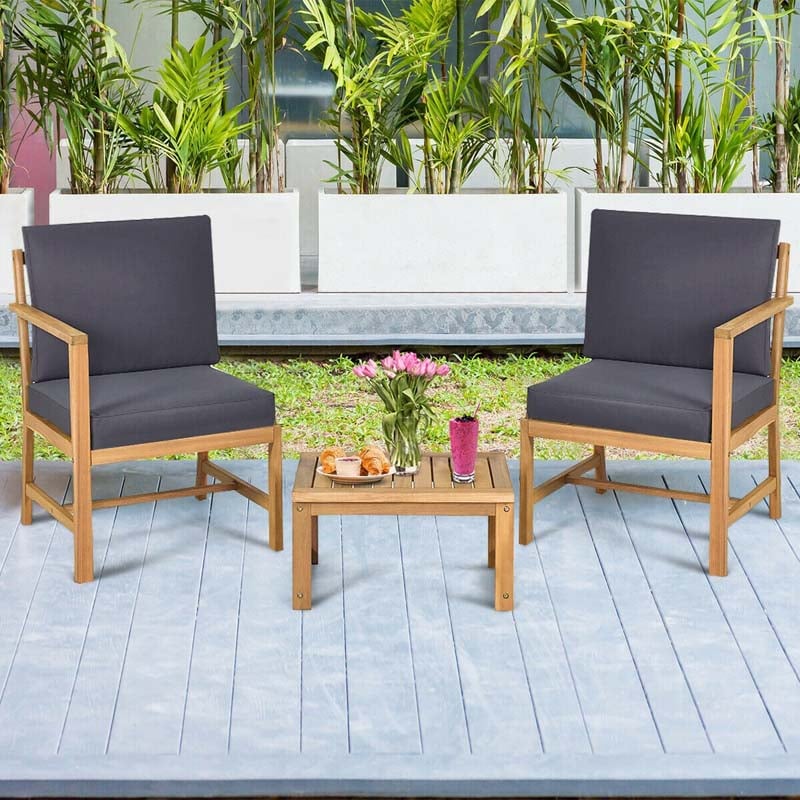 Patio Wooden Furniture Set Outdoor, Wooden Patio Furniture Sets
