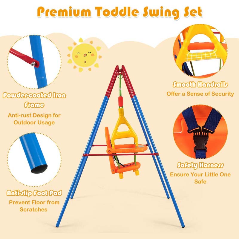 Toddler Swing Set Outdoor Kids Playset Bestoutdor.com