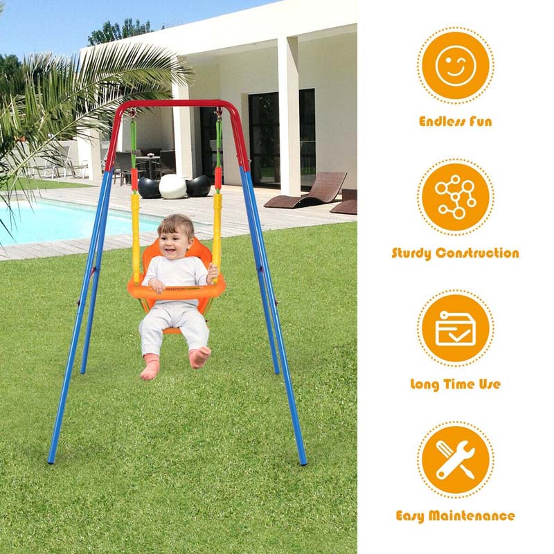 Toddler Swing Set Outdoor Kids Playset Bestoutdor.com