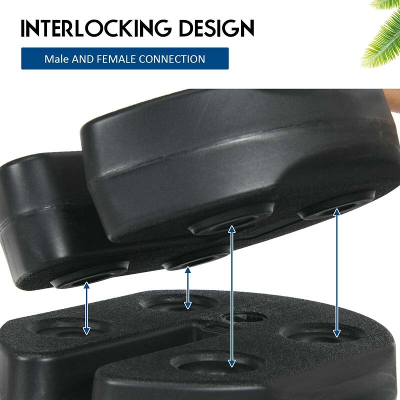 Patio Umbrella Base  Weight Plates - Bestoutdor.com