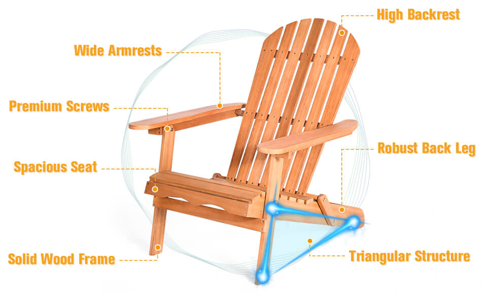 Bestoutdor Adirondack Chair Patio Chair