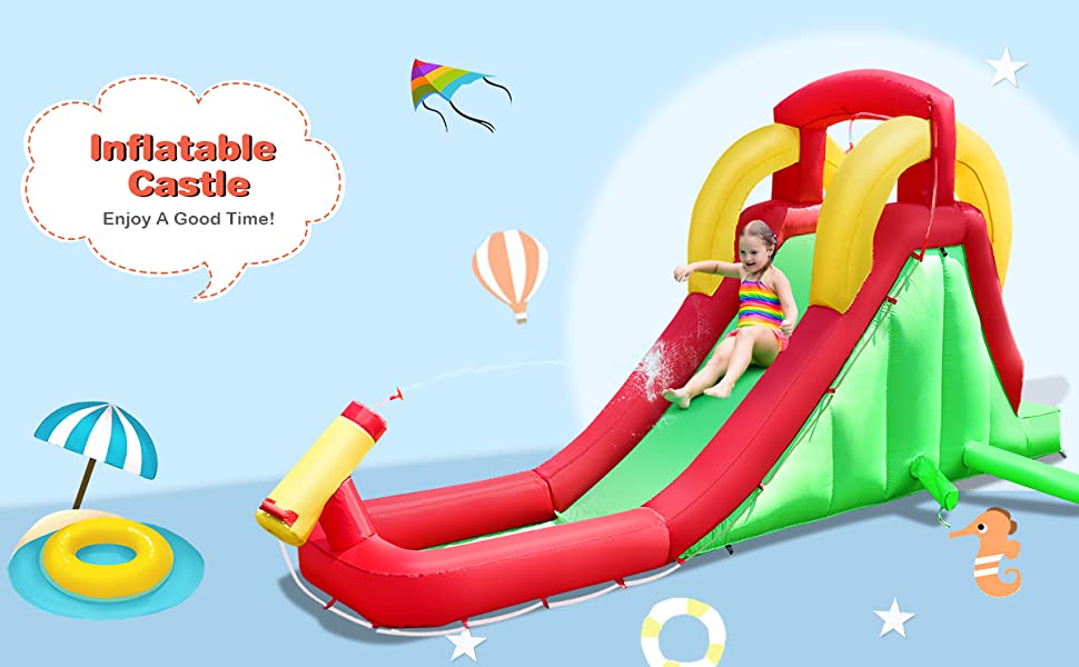 bounce house  - water slide - bestoutdor