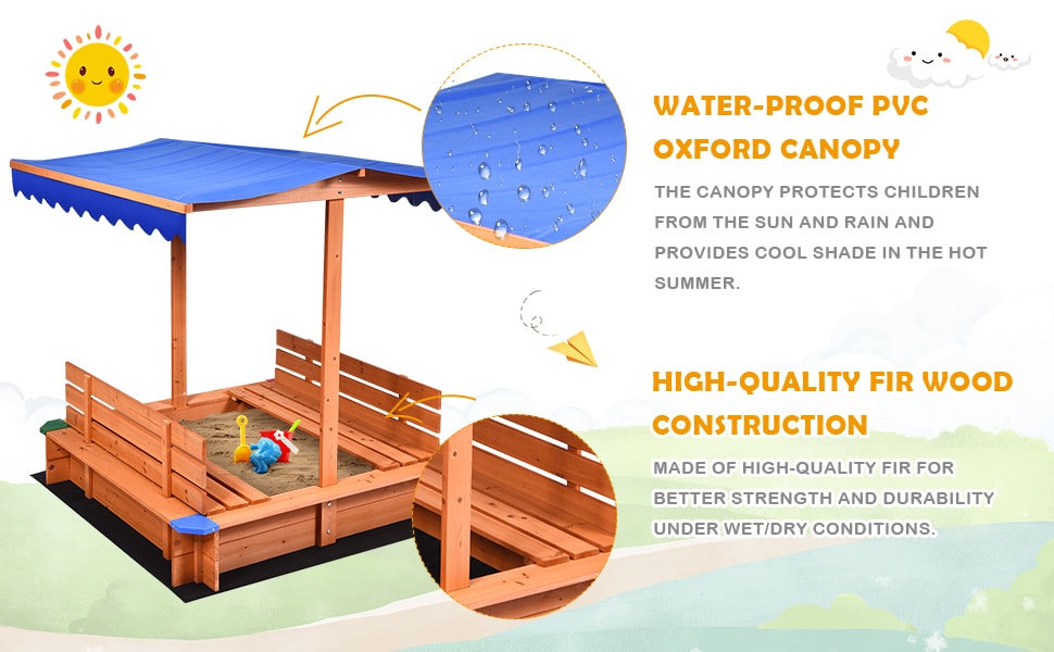 Sandbox children outdoor playset outdoor products bestoutdor.com