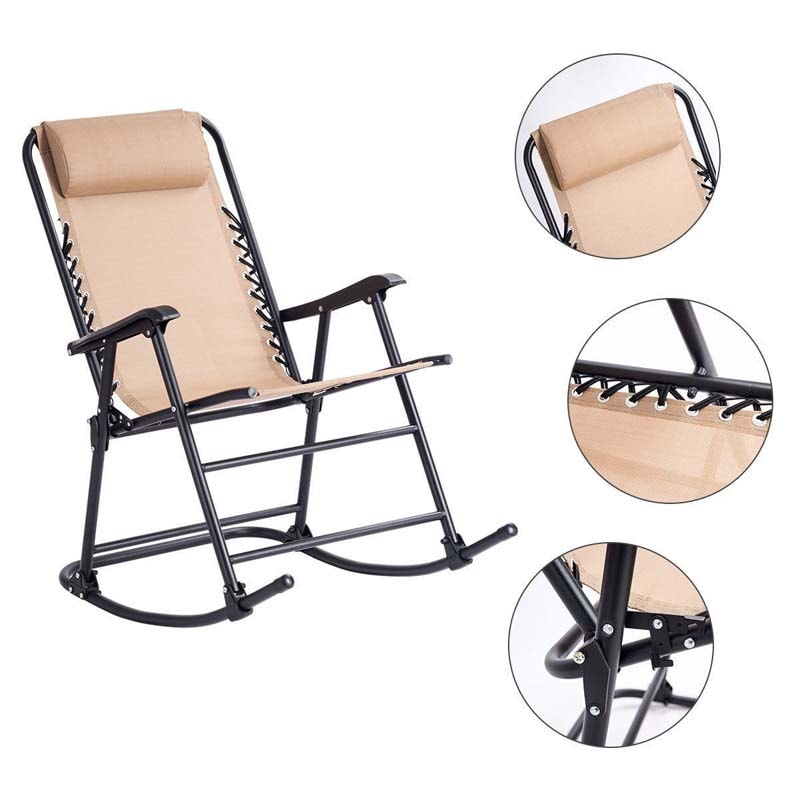 Patio folding rocking chair - bestoutdor.com