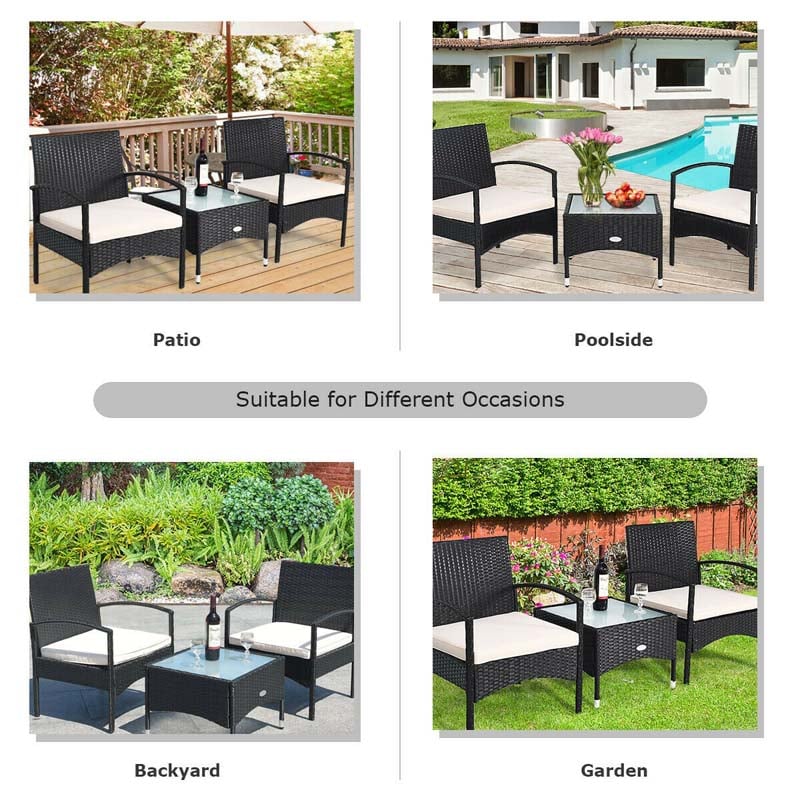 patio rattan bistro set - bestoutdor.com