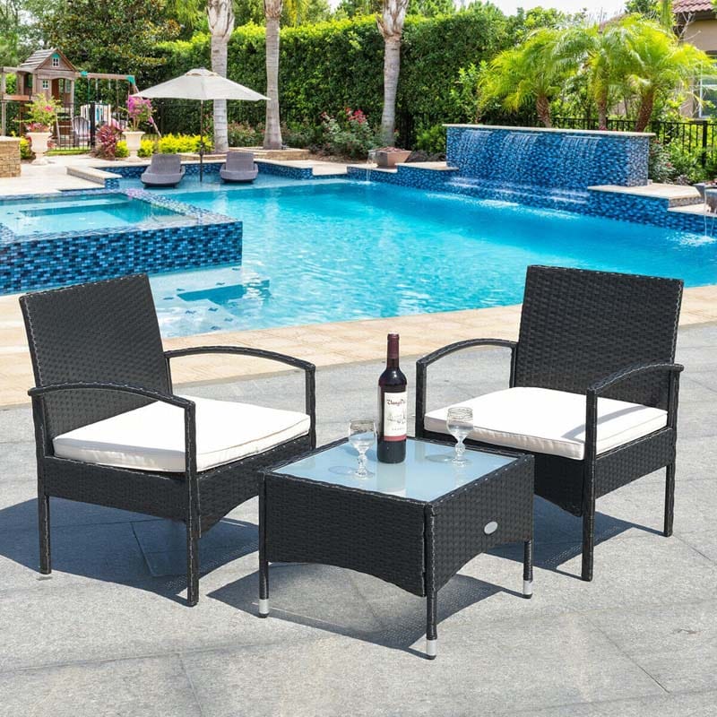 patio rattan bistro set - bestoutdor.com