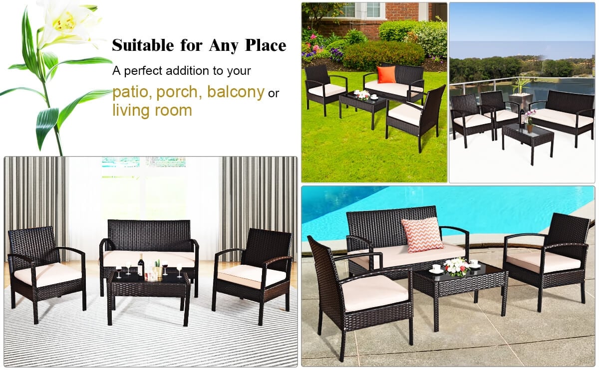 outdoor rattan furniture set outdoor furniture bestoutdor.com