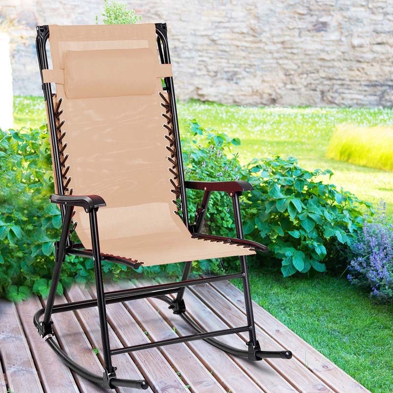 Patio Folding Rocking Chair - Bestoutdor.com