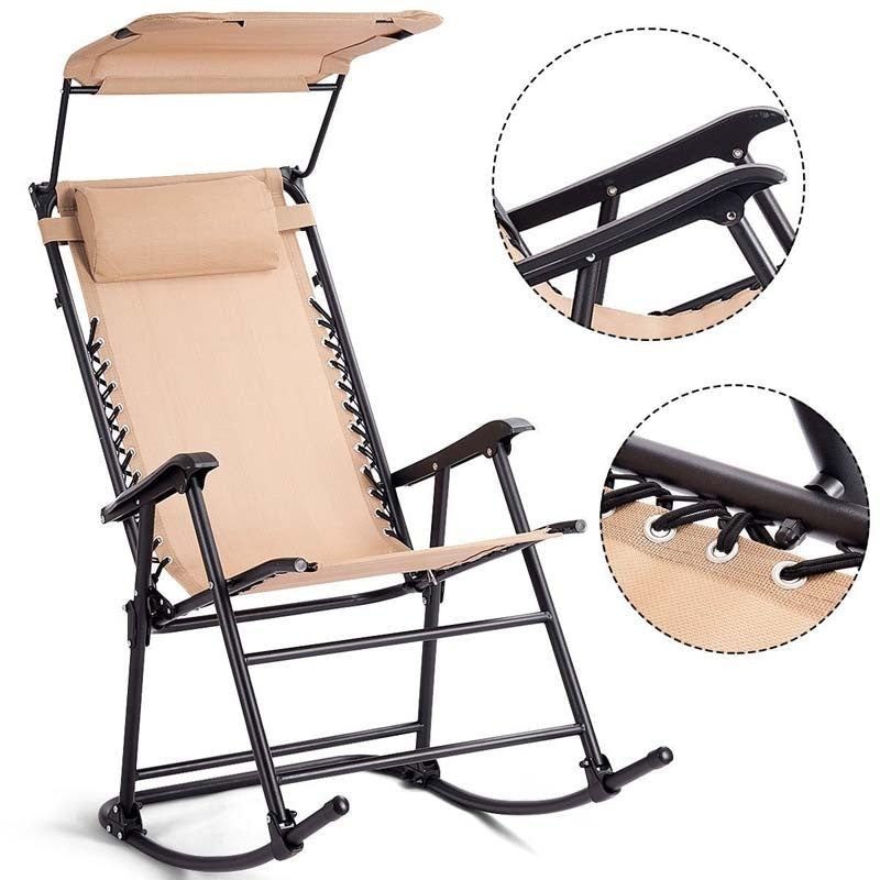 Patio Folding Rocking Chair - Bestoutdor.com