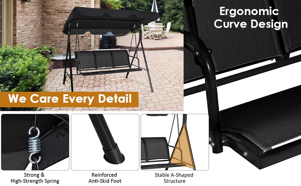 patio swing chair -Bestoutdor.com