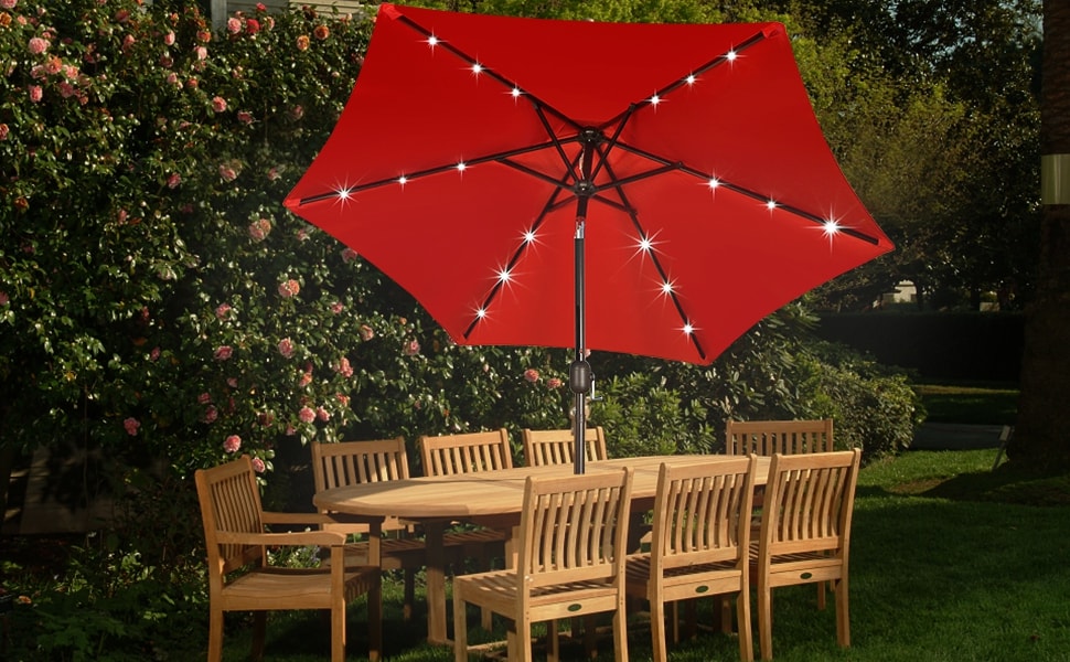 patio umbrella - led umbrella - bestoutdor.com