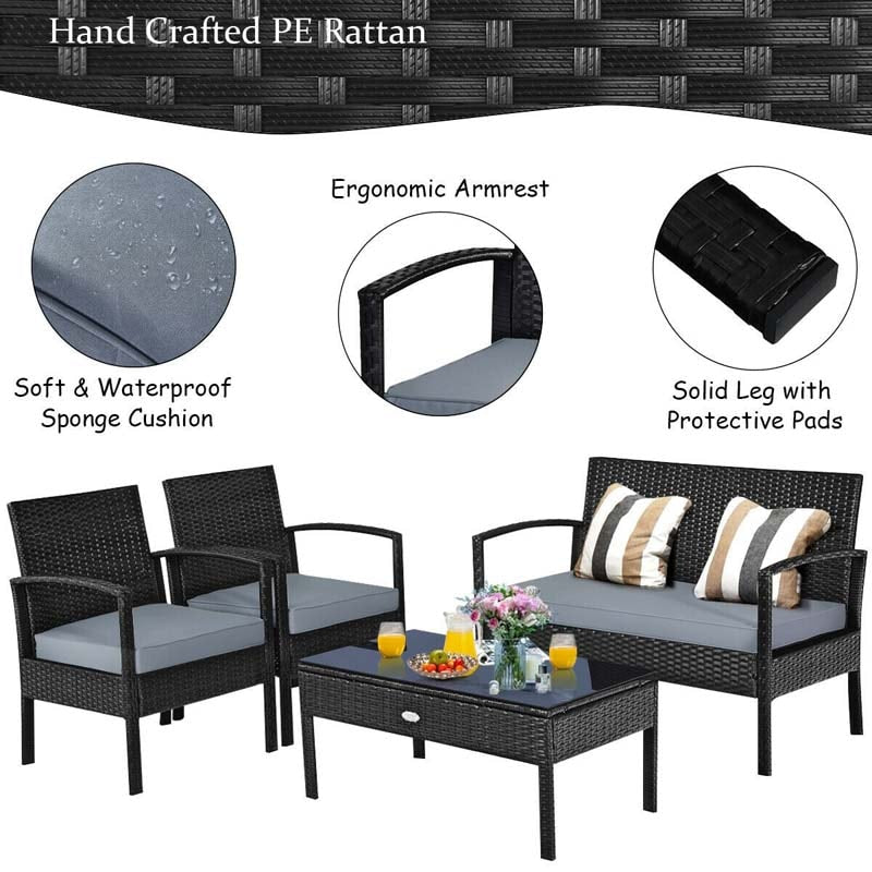 patio rattan furniture set outdoor furniture bestoutdor.com