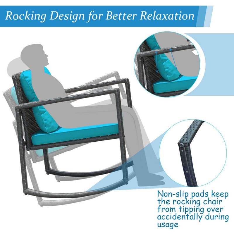 patio rattan rocking chair - Bestoutdor.com
