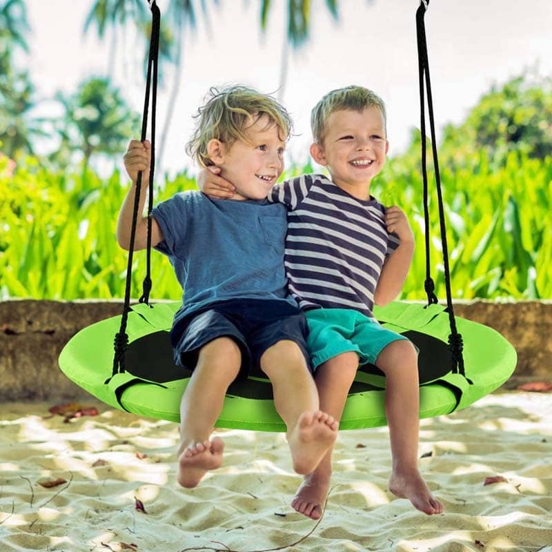 kids saucer swing hammock chair outdoor playset bestoutdor.com