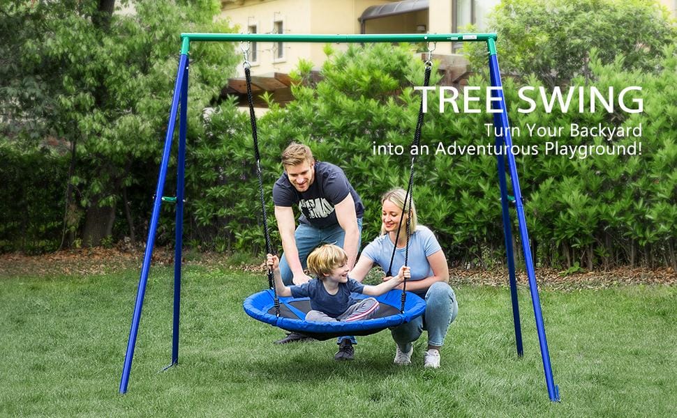 kids saucer swing hammock chair outdoor playset bestoutdor.com