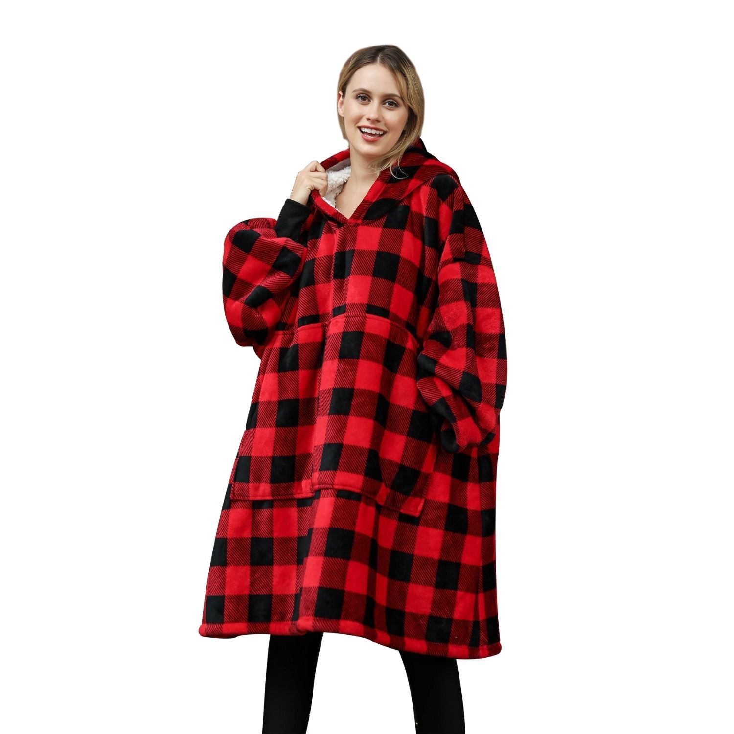 GOMINIMO Hoodie Blanket Adult Small Lattice GO-HB-130-AYS