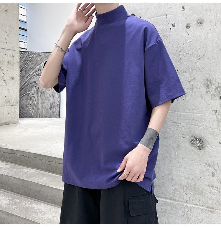 LB oversized t-shirt with turtle neck