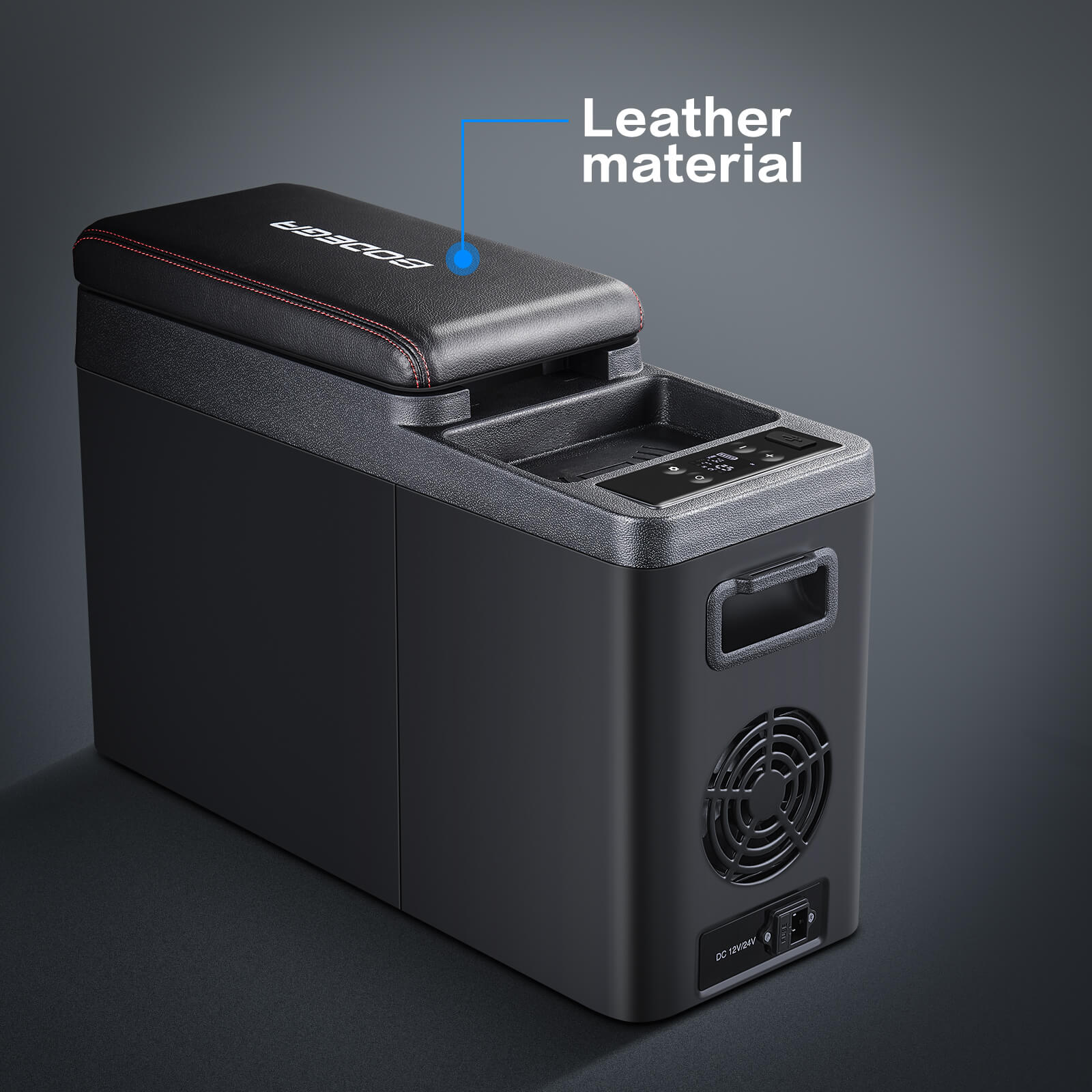 Bodegacooler CF8 9quart armrest mini car refrigerator Leather surface