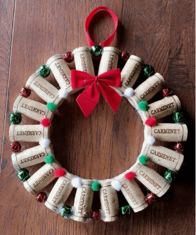 cork wreath