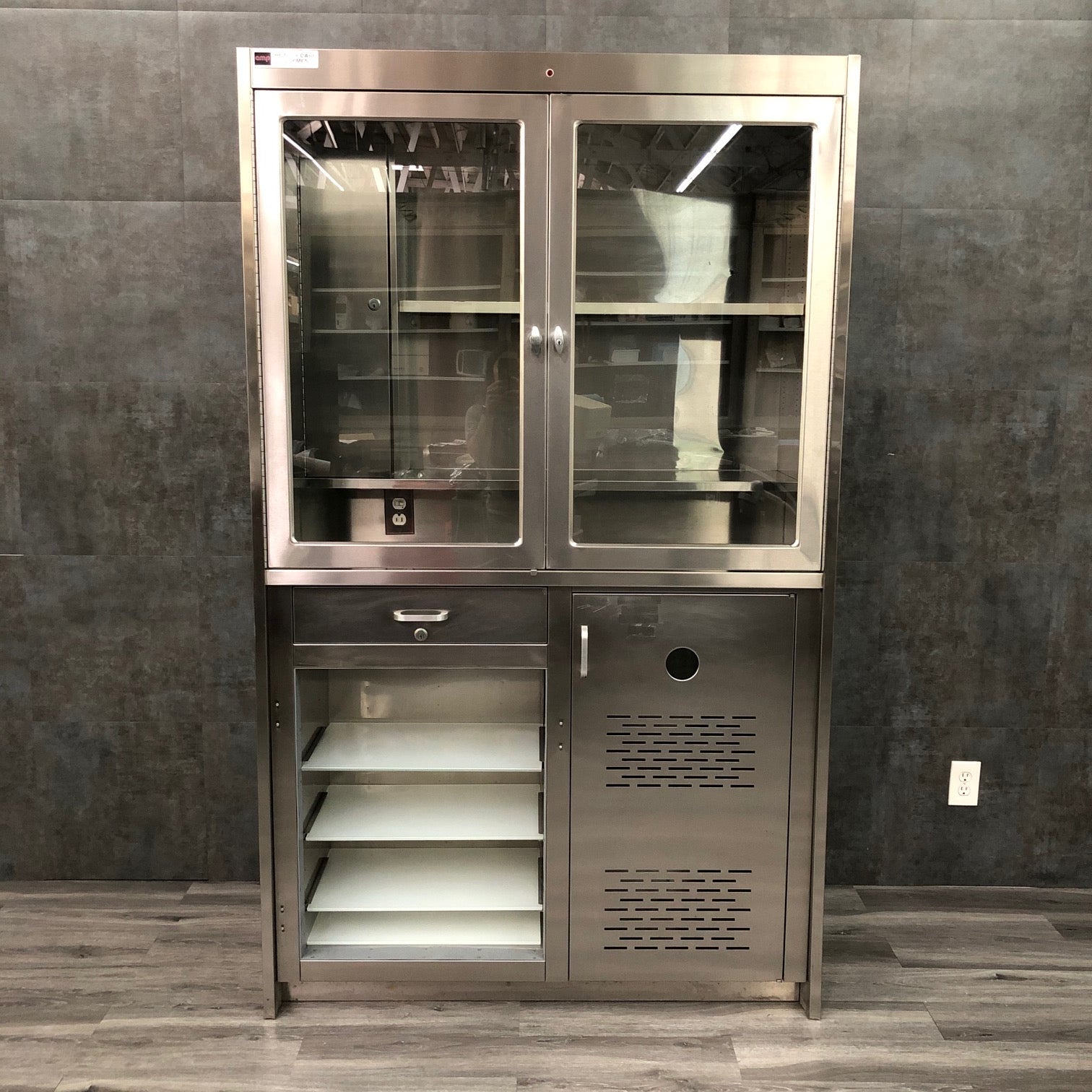 CMP Stainless Steel Medical Supply Cabinet