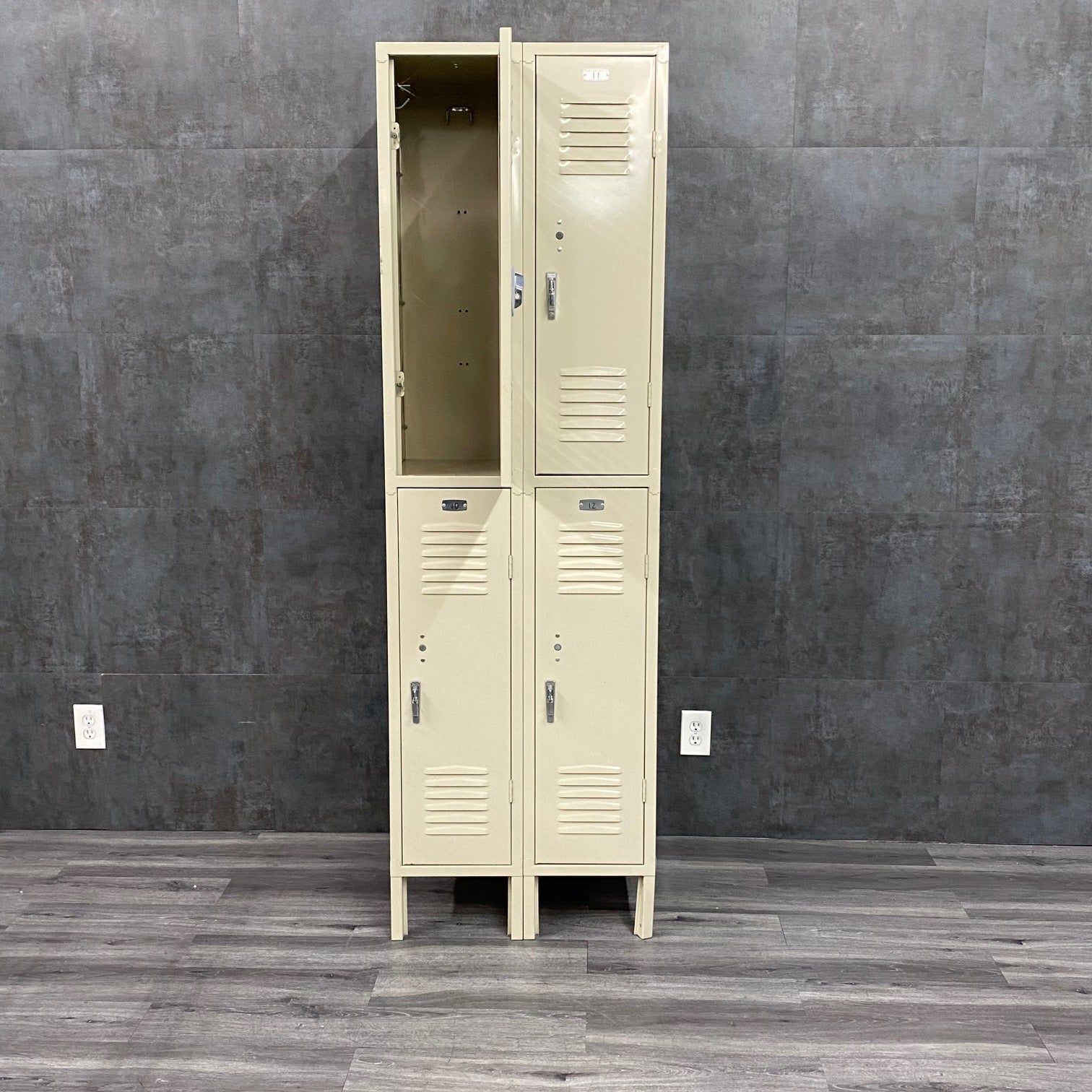 Double Tier Metal Storage Locker Cabinet