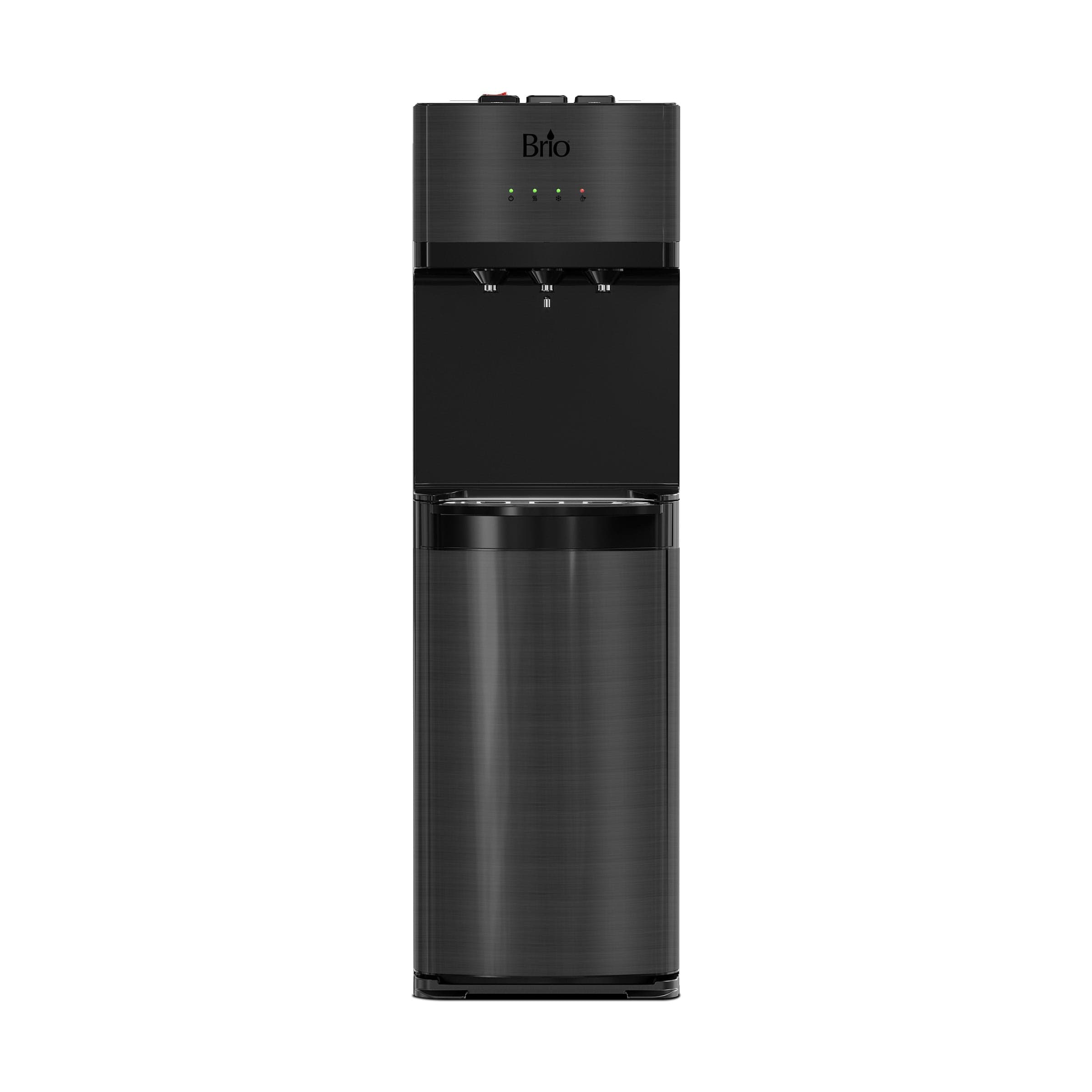 Brio 500 Series 4-Stage Reverse Osmosis Black Stainless Bottleless Water Cooler