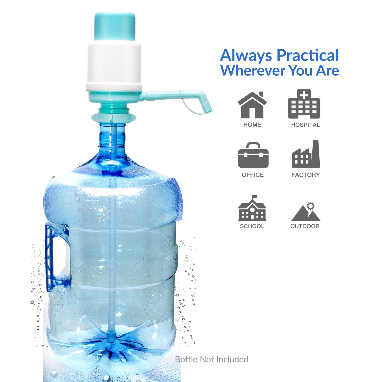 Brio Water Bottle Pump For 55mm Crown Top Bottles