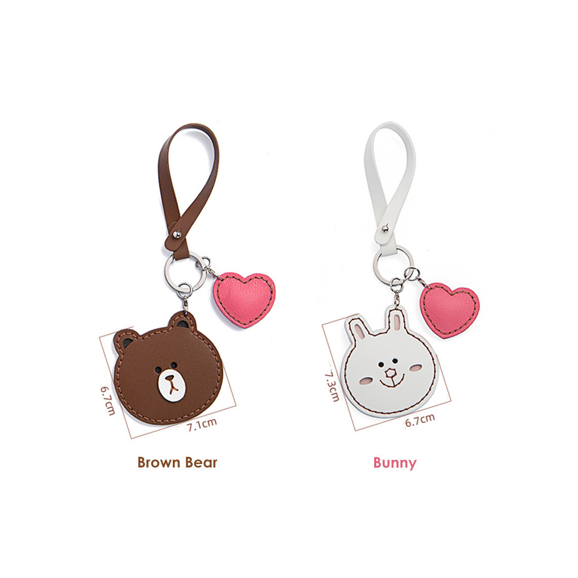 POPSEWING? Leather Bear Bunny Keychain DIY Kit