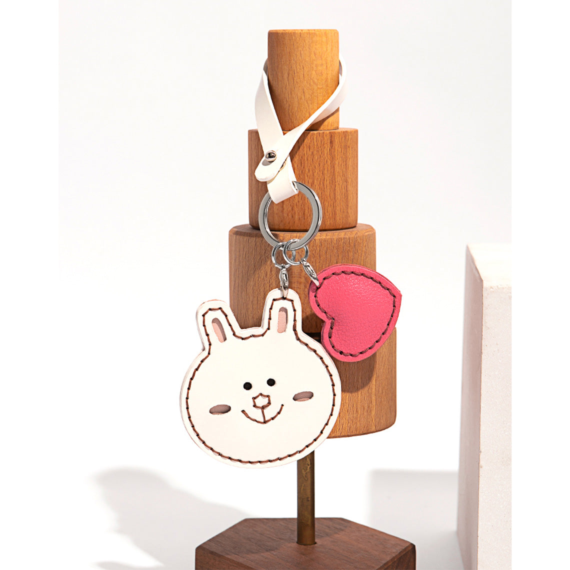POPSEWING? Leather Bear Bunny Keychain DIY Kit