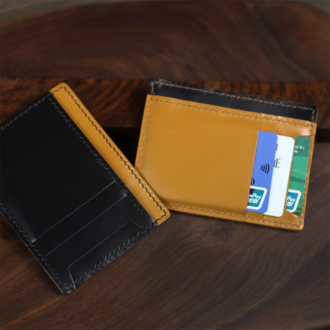 POPSEWING? Full Grain Leather Sleeve Card Wallet DIY Kit