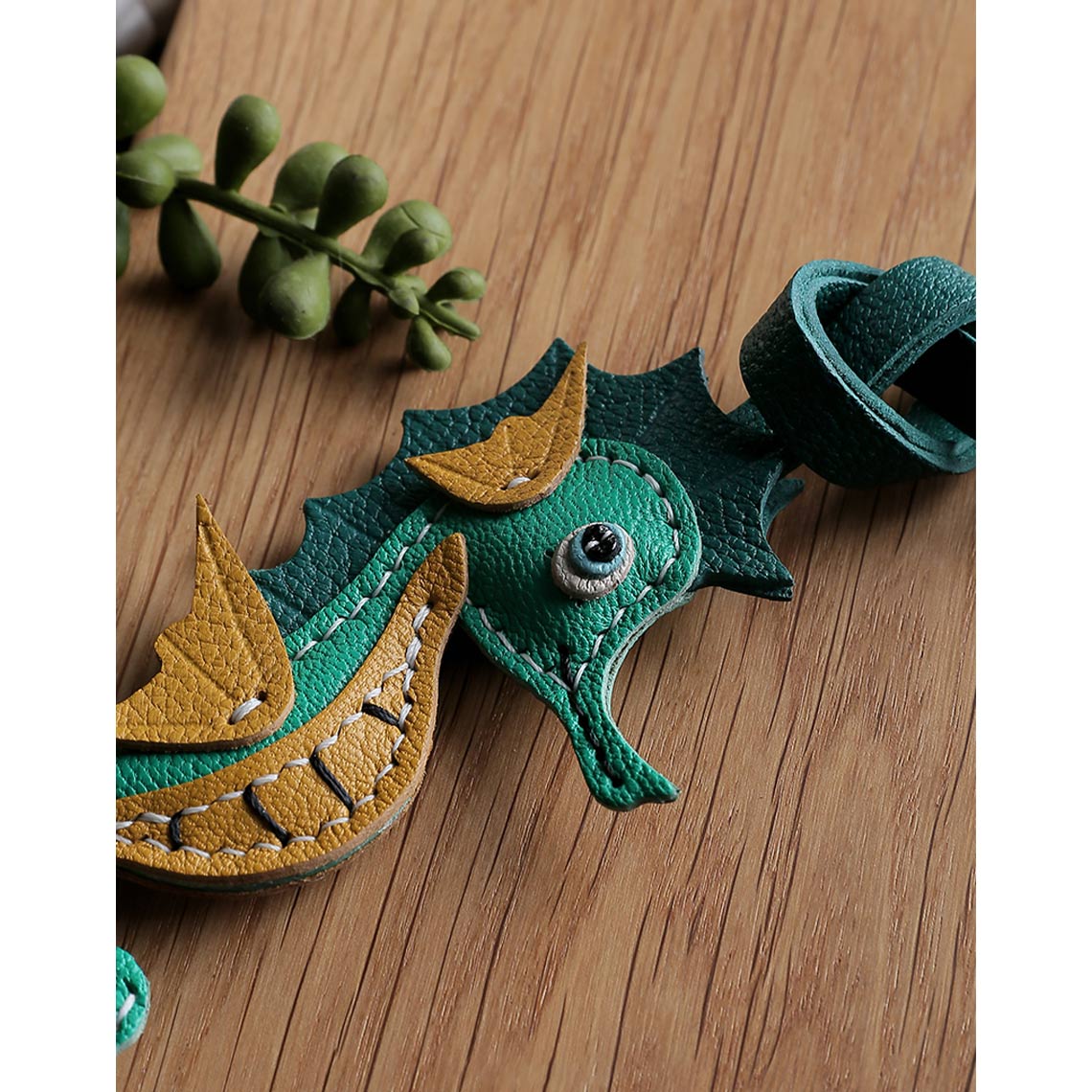 POPSEWING? Sheep Leather Sea Horse Bag Charm DIY Kit
