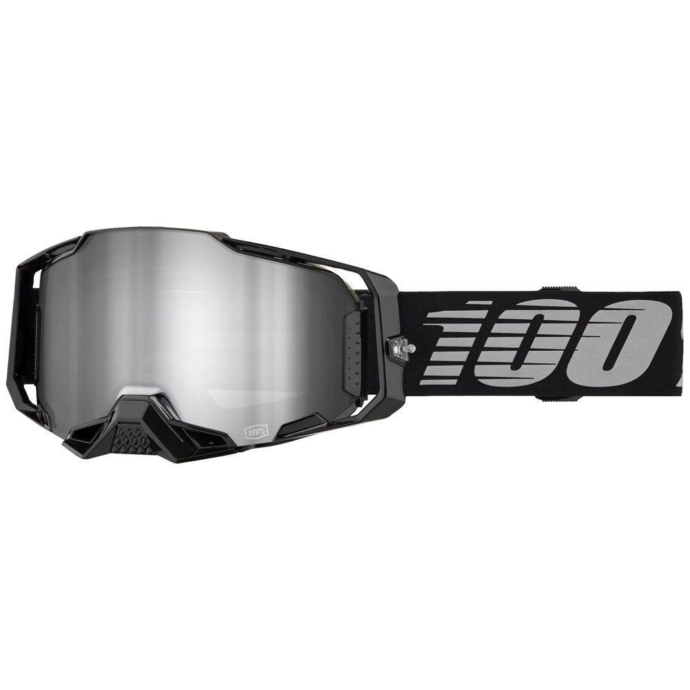 100% Armega Goggle Black Frame/Silver Mirror Lens#1931080102