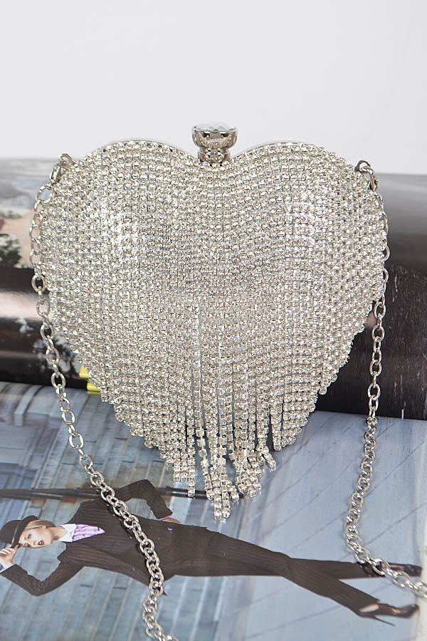 Rhinestone Fringe Mini Case Bag