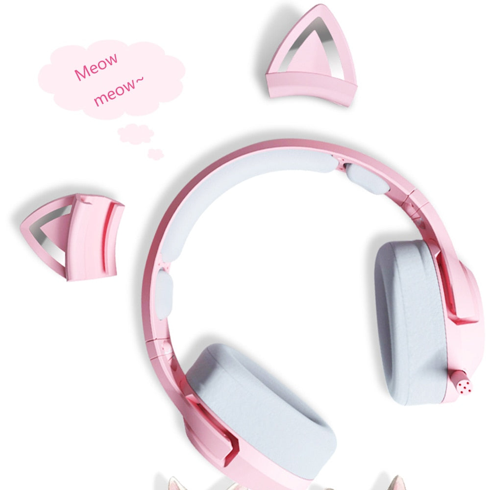 Sakura Pink Gaming Headset