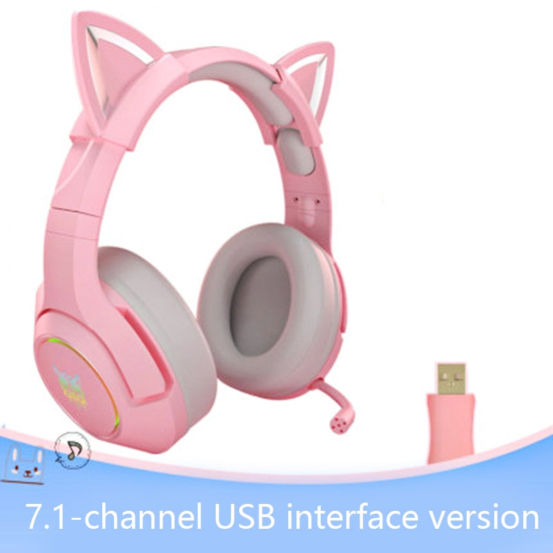 Sakura Pink Gaming Headset