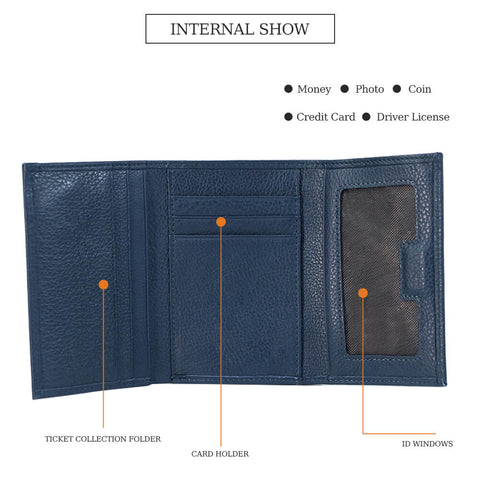 Cossroll Women Leather Coin Purse Trifold Short Wallets Wholesale Manufacturer